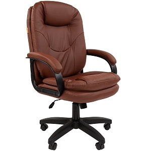 Офисное кресло CHAIRMAN 668LT NEW, экокожа, коричневый